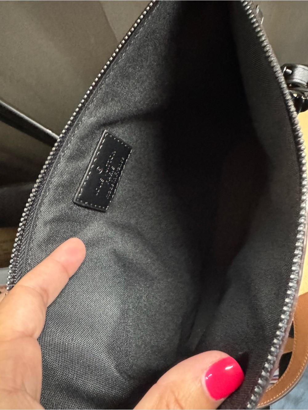 NEW LV Brown Leather Monogram Clutch - Picture 6 of 8